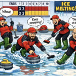 How Net Zero threatens curling, skating and swimming GBBC Curling cartoon Square