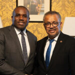Lammy and WHO DG Square