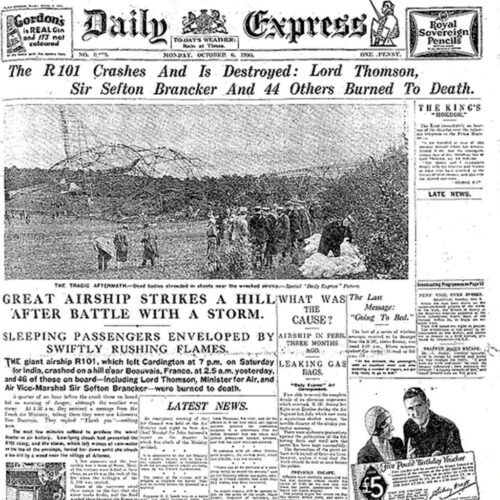 Daily Express Airship Front page Square