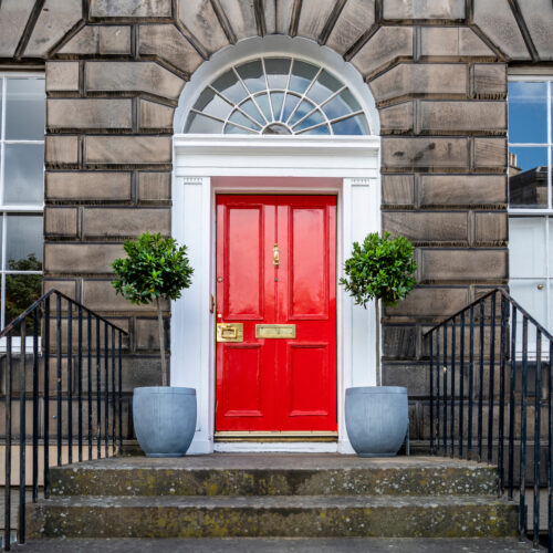 Edinburgh home front door Square