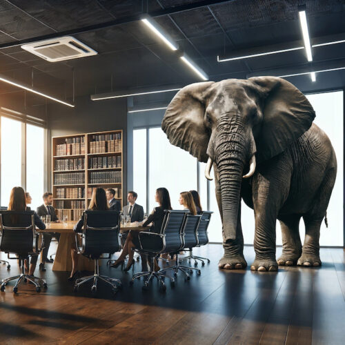 Elephant in the room Square