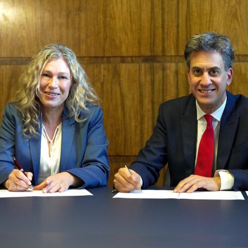 Gillian Martin and Ed Miliband Square