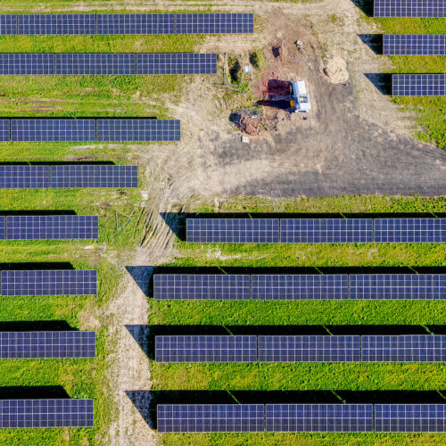 Glasgow solar panel farm Square