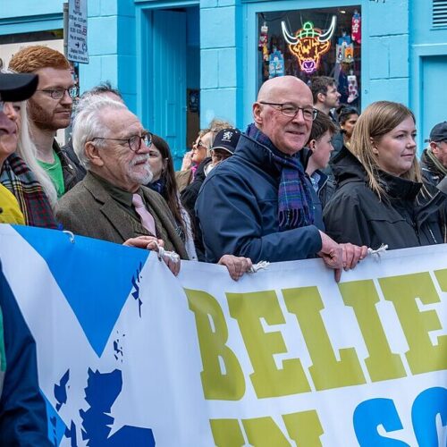 John Swinney marching Square