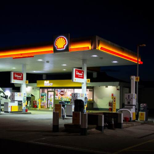 Shell petrol station Square