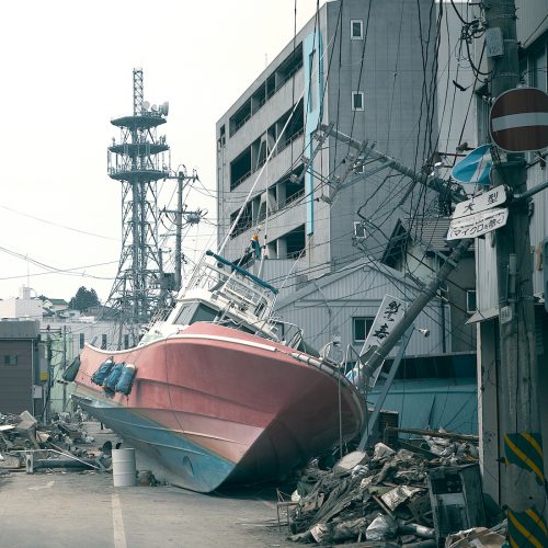 Tohoku earthquake & tsunami at Fukushima Square